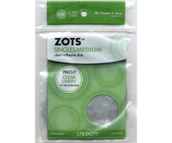 Zots Singles Clear Adhesive Dots Medium